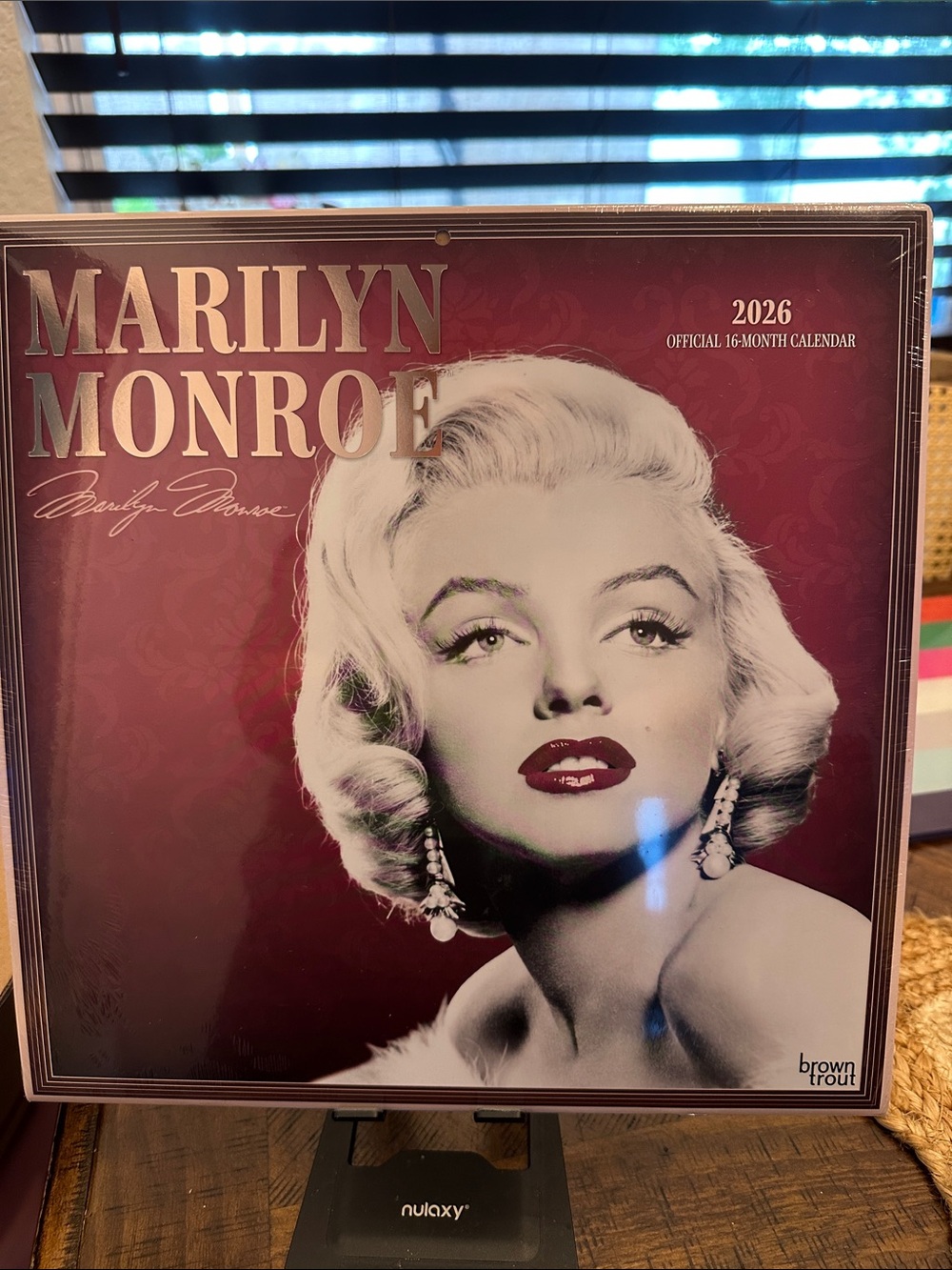 Marilyn Monroe Red and White Photo Collage Calendar Wall Art